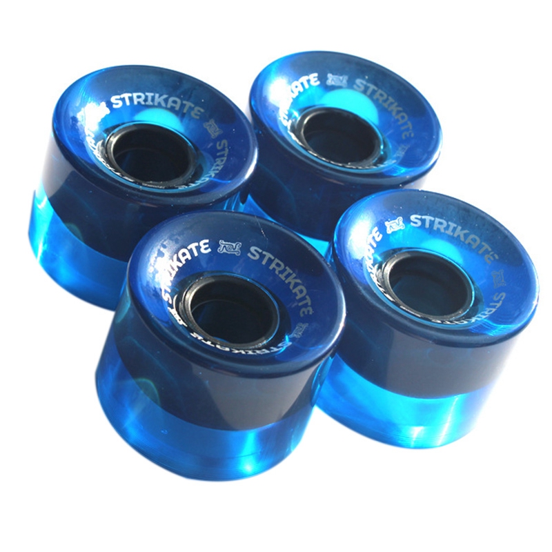 Strike – roues de Skateboard en PU 60x45mm, 4 pièces/ensemble: Pink