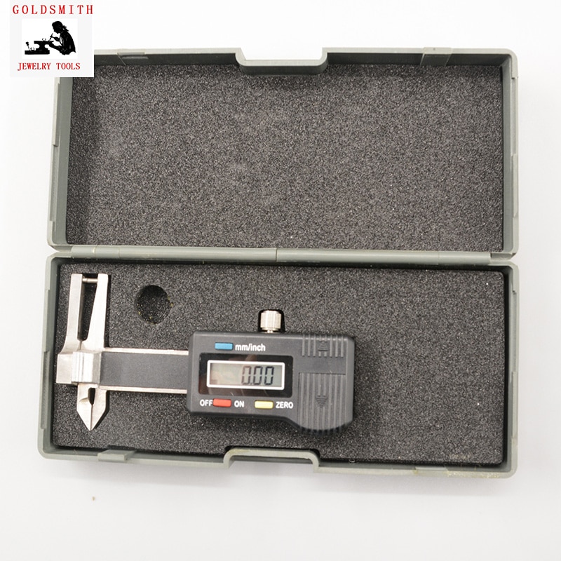 Calibrador de bolsillo Digital de 0-25mm con gema de diamante, calibrador digital de tres funciones Minitype, calibrador de grosor, herramienta de medición de espesor