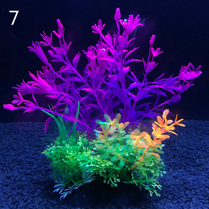 12 Soorten Aquarium Decoratieve Planten Waterplanten Decoratieve Fish Tank Decoratie Kunstplanten Accessoires Iandscaping 14Cm: 7
