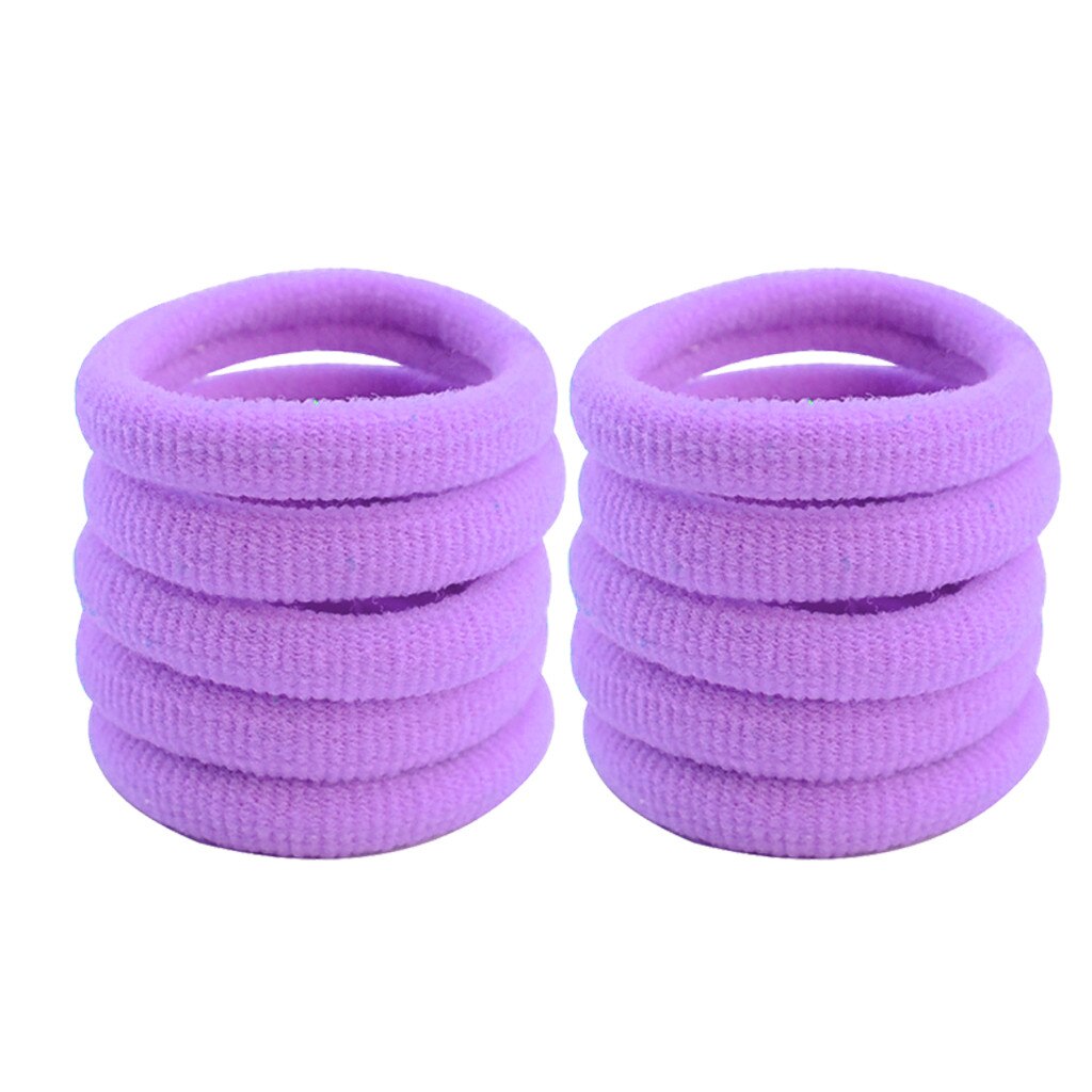 Outils de coiffure professionnels femmes filles bandeau de cheveux cravates corde anneau élastique bandeau élastique pour queue de cheval 10 pièces D301108: B