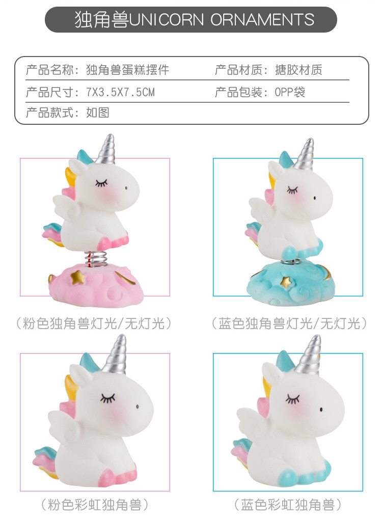 Topper de pastel de cumpleaños de unicornio, servilleta 2st de unicornio, decoración para de cumpleaños de bebé, Niña