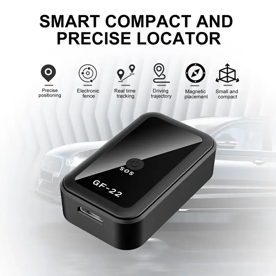 GF-22 Auto Tracker Apparaat Sterk Magneticautomatisch Alarm Motorfiets Auto Mini Gps Trackersvoice Controle Anti-Verloren Apparaat Locator