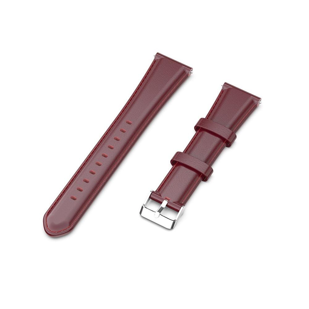 Leather Replacement Watch Band Buckle Wrist Band Strap for Nokia Steel HR 36MM / 40MM luxury brown: Watermelon Red / 20mm