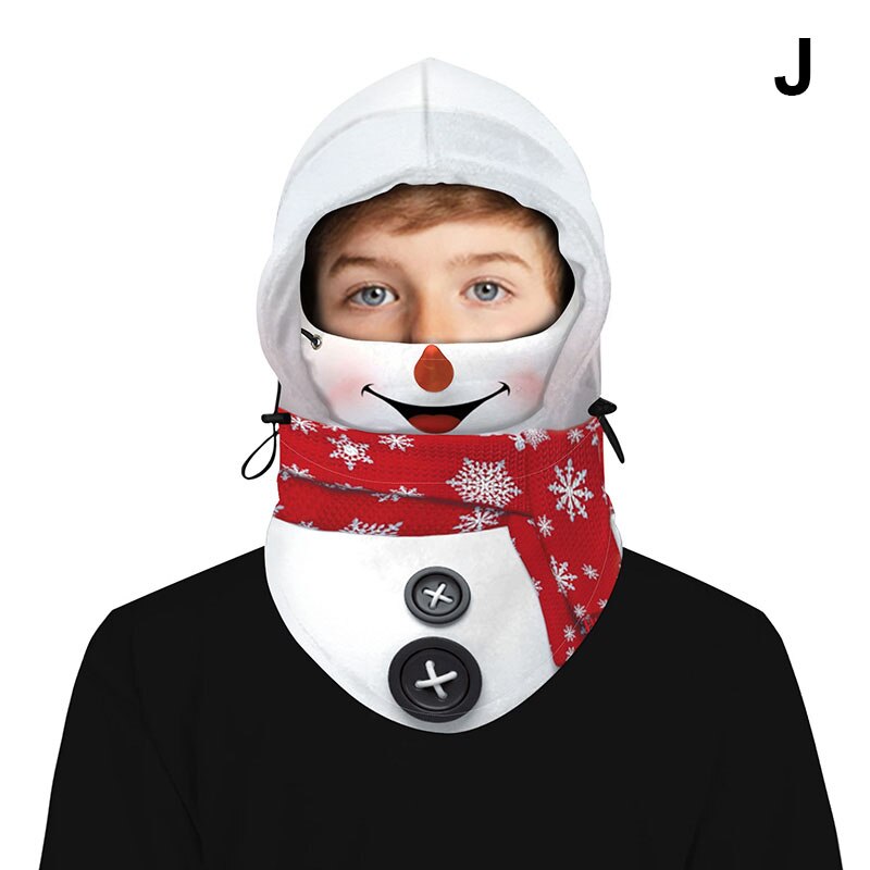 Mascarilla deportiva de seguridad para niños, máscara con capucha 3D, exterior, cálida, CNT 66: j