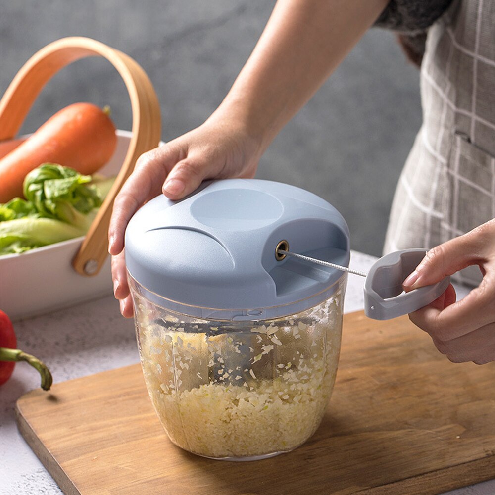 Hand Chopper Garlic Press Vegetable Fruit Twist Sh... Grandado