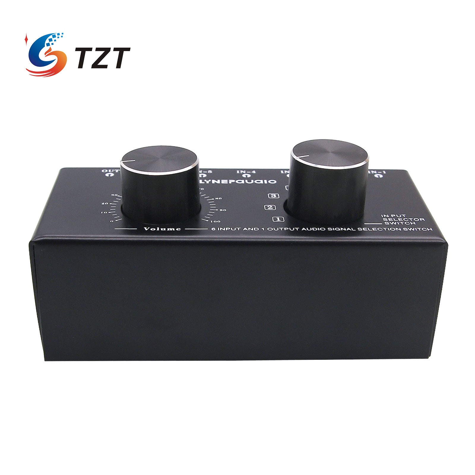 Selettore di segnale di ingresso Audio TZT interruttore di ingresso Audio selettore Audio RCA 6 in e 1 fuori