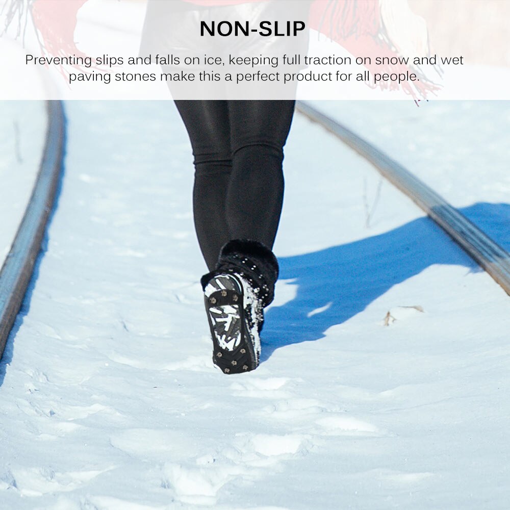Issko stegjern studs skridsikre sne isklatring sko pigge isgreb klamper clampons vinter klatring anti slip sko dække