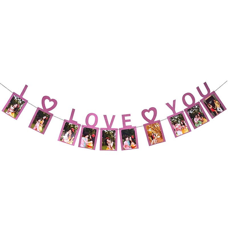 Just Married Wedding Banner Bride To Be Paper Banner Bridal Shower Marry Me Photo Props Rustic Garland Engaged Party Table Decor: G03
