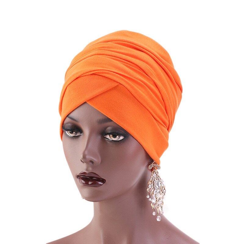 Women Hair Cap Cotton Hats Muslim Long Scarf Inner Hijabs India Turban Head SCap Hat Lady Hair Styling Accessories