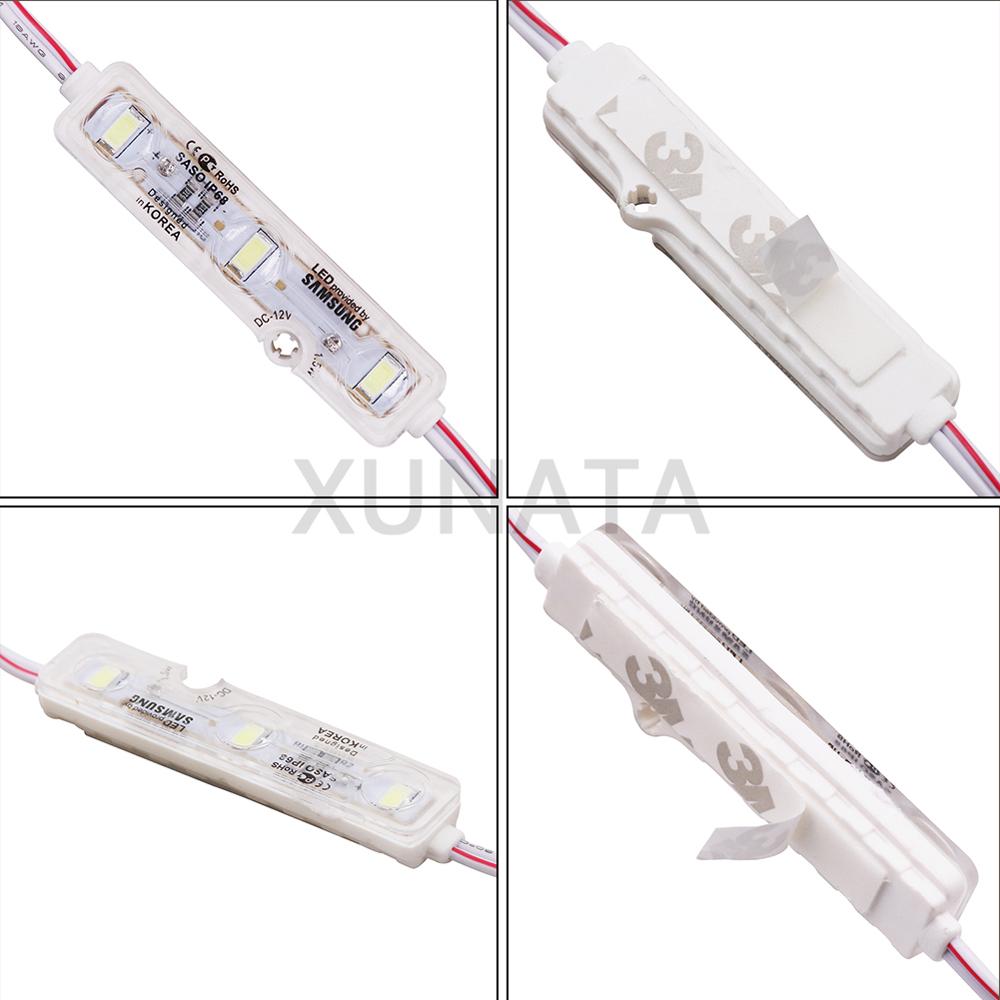 DC12V 1.2W Samsung Chip LED Module Light 3LED Super Bright Advertising Waterproof 5630 LED Module Lamp LED Sign Backlight