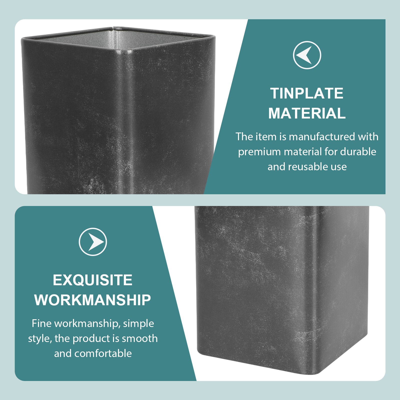 Tinplate Tea Container Multi-function Sealing Tea Caddy Portable Tea Canister Tea Packaging Caddy