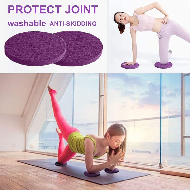 Portable Plank Support Mat Fitness Mat Non-slip Sports Protection Elbow Pad 175x15 Mm Thick Disc 1 Pair of TPE Mats