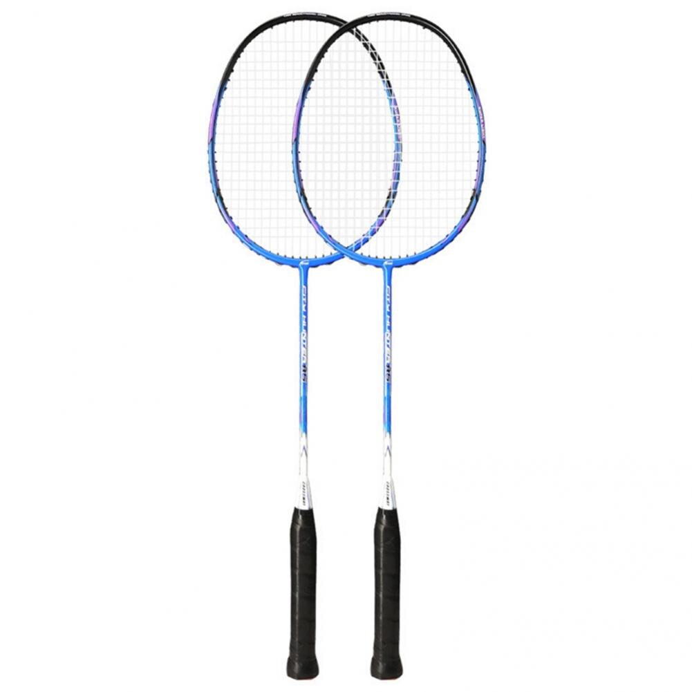 1 Set Great Badminton Rackets Set Portable Badminton Racquet Set Comfortable to Grip for Indoor
