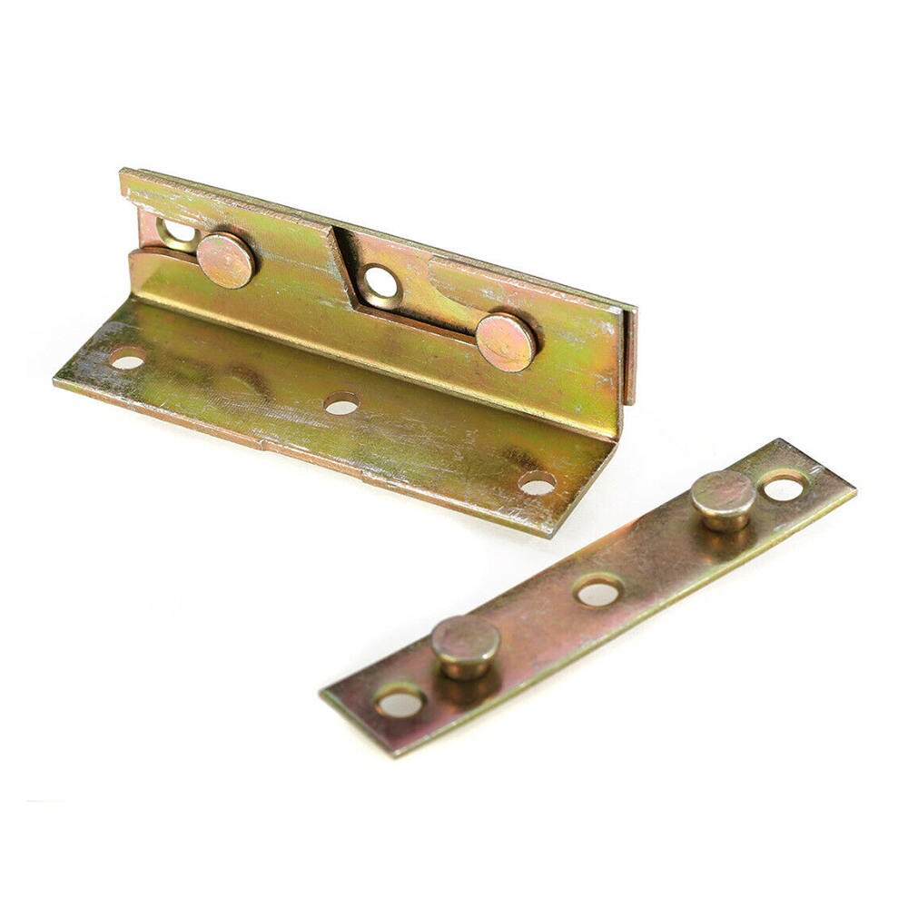 4pc Iron Fittings Connectors Wood Bed Fittings Connectors Brackets Bed Hinge Rail Brackets Furniture Hardware Accessories