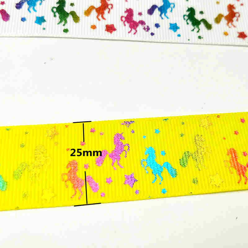 Kerst Lint Hl 5 Yards 25 Mm Stamping Grosgrain Linten Bruiloft Decoratie Diy Naaien Ambachten Voor Maken Haar bows