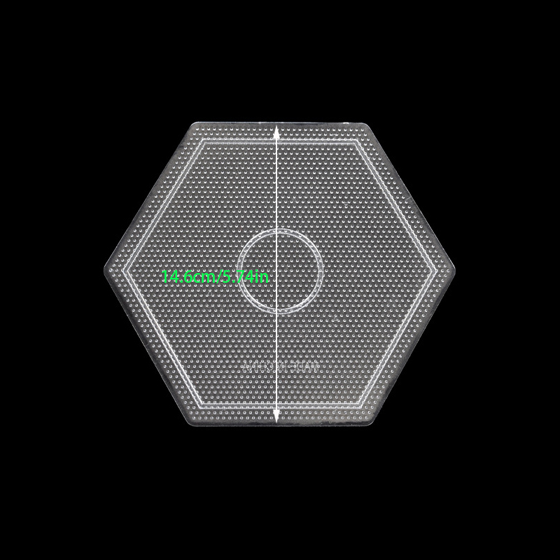 2,6 MM Praktische PE Klar Quadrat Schmelzen Perle Große Stecktafeln Bord Kreis Rätsel Perlen Vorlage Für DIY Sicherung Perle: Grün