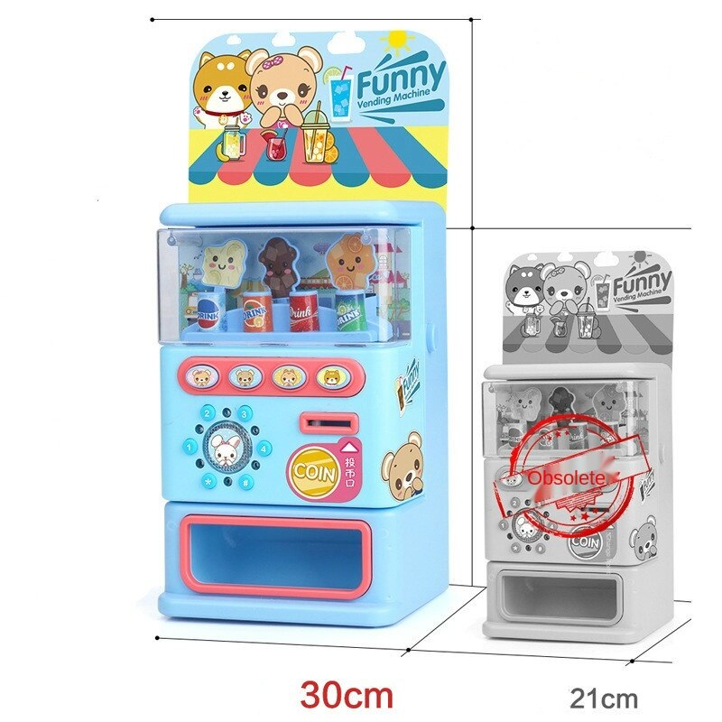 Children&#39;s Simulated Vending Machine Puzzle Drinks Beverage Vending Machine Toy Pretend Toy Beverage Cute Funny Toys