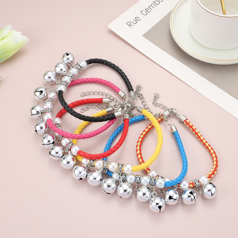 Collare per animali domestici giocosa e carina campana colorata gatto campana collare accessori per gatti simpatico costume da compagnia collana con ciondolo gatto