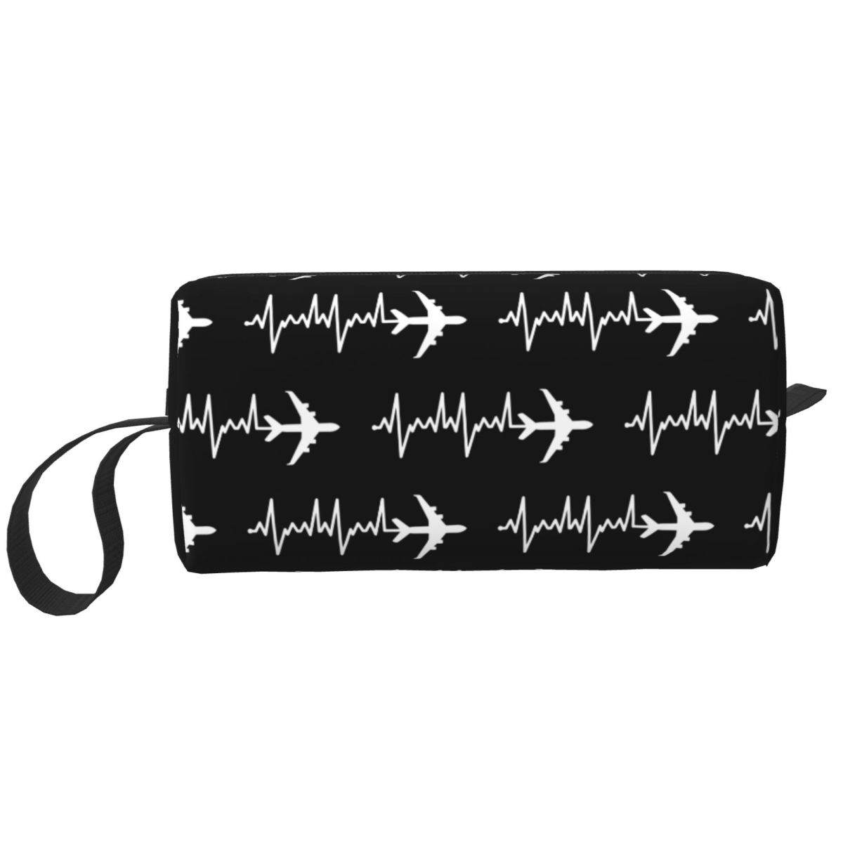 Custom Airbus Fighter Pilot Travel Cosmetic Bag Women Aviation Airplane Toiletry Makeup Organizer Lady Beauty Storage Dopp Kit