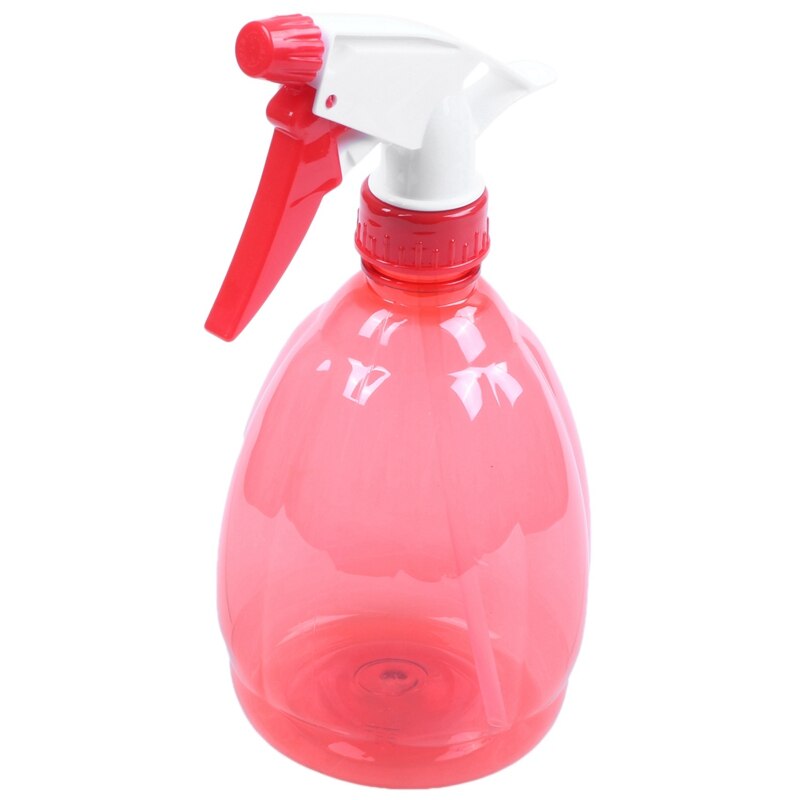 Clear Red Plastic Trigger Spray Bottle Flower Plant Water Sprayer 500ml