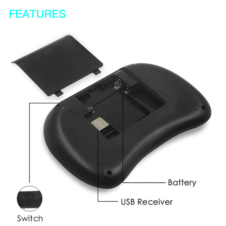I8 2.4G Mini bezprzewodowa klawiatura 2.4GHz Air Mouse Remote Touchpad dla Android TV Box PC Smart TV