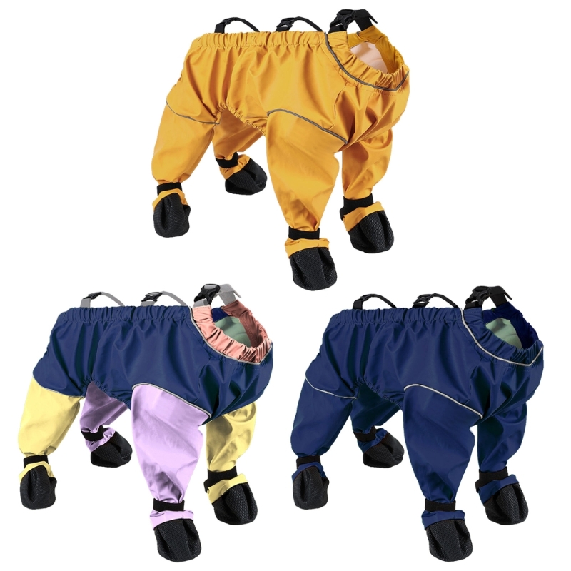 Calças para animais estimação à prova d'água, com capa para os pés, calças para cães, leggings segurança, protetor pés