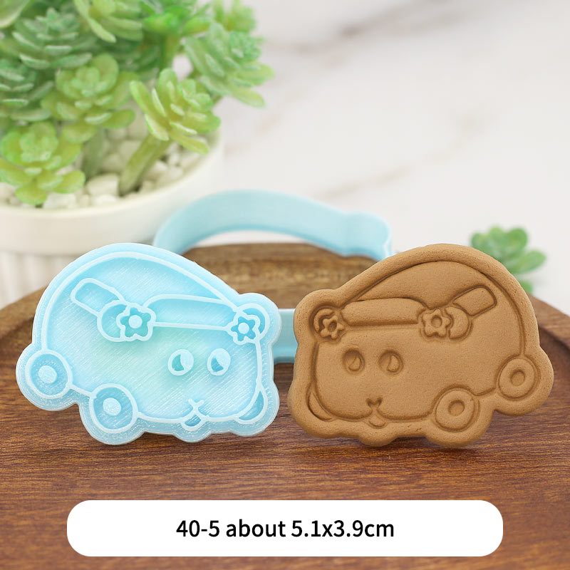Baking Mold Japanese Animation Guinea Pig Car Pastry Biscuit Mold Stereo Carrot Cookie Fondant Cutting Mold Baby's Kitchen Tool: 05