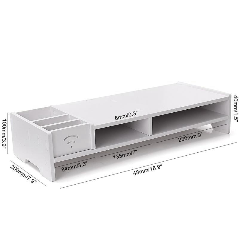 Multifunction Desktop Monitor Stand Computer Screen Riser Desk Organizer Laptop Stand Desk Holder for Notebook Tv