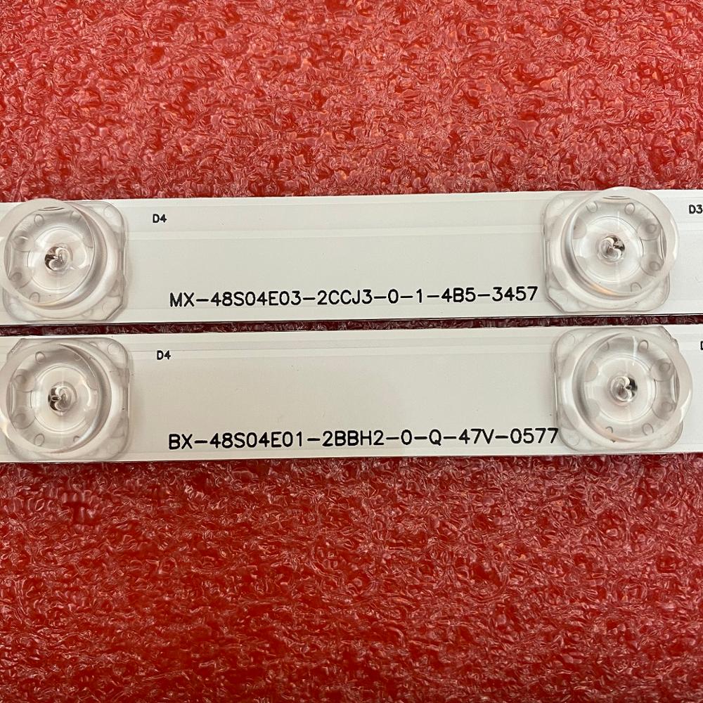 12 Uds (6 * R 6 * L) tira de LED para iluminación trasera para Panasonic TX-48AX630B TX-48AX630E TX-48AXW634 480TV05 480TV06 V2 R L