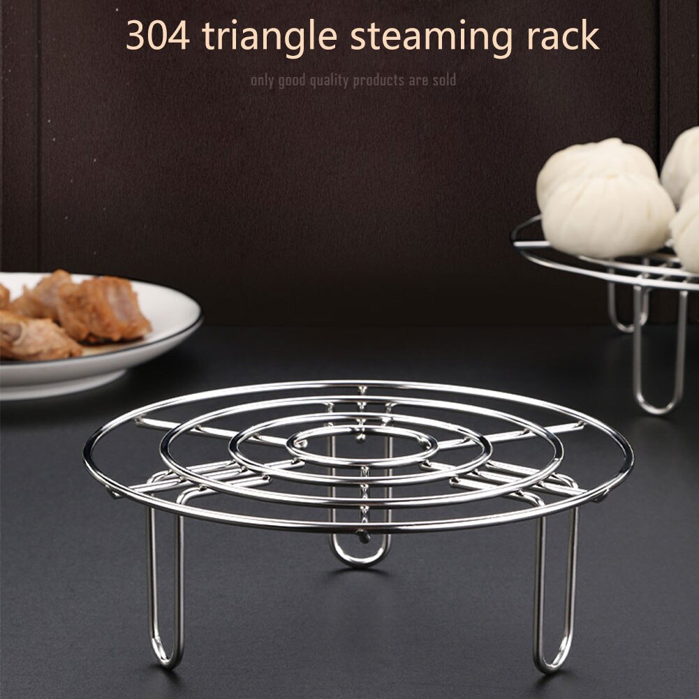 Pressure Cooker Pot Pan Cooking Stand Food Vegetable Crab Tall Wire Heavy Duty Stainless Steel Steaming Rack Cookware