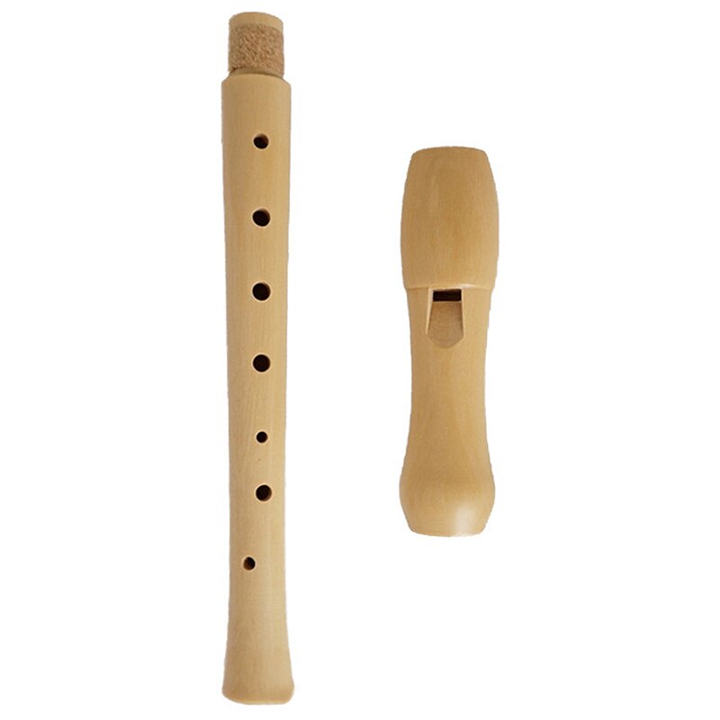 Träinspelare sopran barock 8 hål c nyckel klarinett vertikala flöjt dizi trä musikinstrument