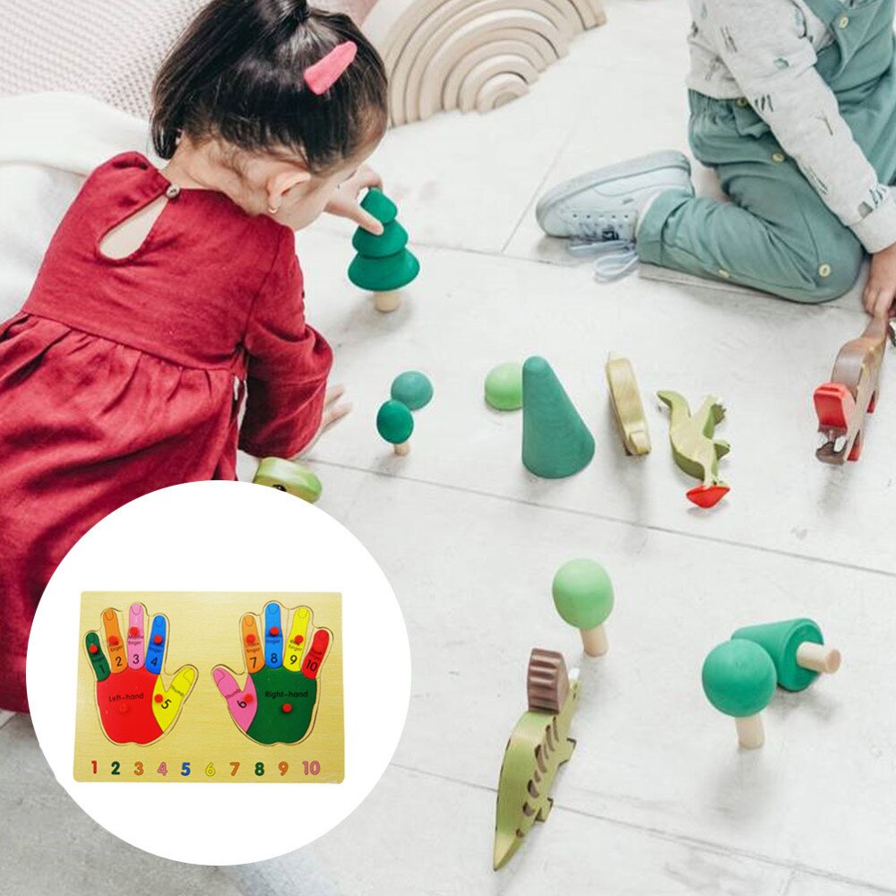 1Pc Grappige Houten Puzzel Speelgoed Creatieve Puzzel Speelgoed Voor Kinderen Kleurrijke