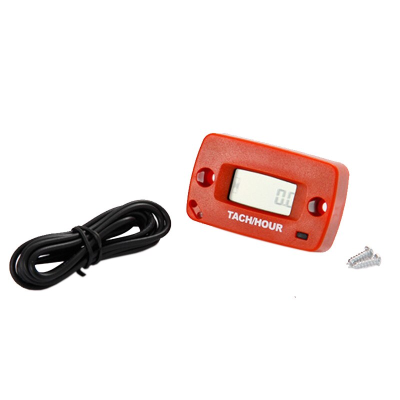 Digital Resettable Tachometer Hour Meter for Marine ATV Motorcycle Snowmobile jet ski pit bike motocross dirt bike chipper boat