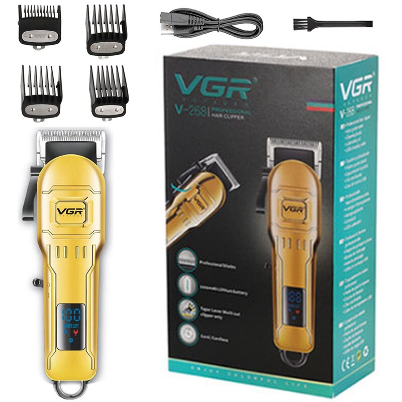 Professionele Taper Hendel Multi-Cut Tondeuse Led Kapper Salon Haar Snijmachine Tondeuse Voor Mannen Elektrische Kapsel tool: retail box
