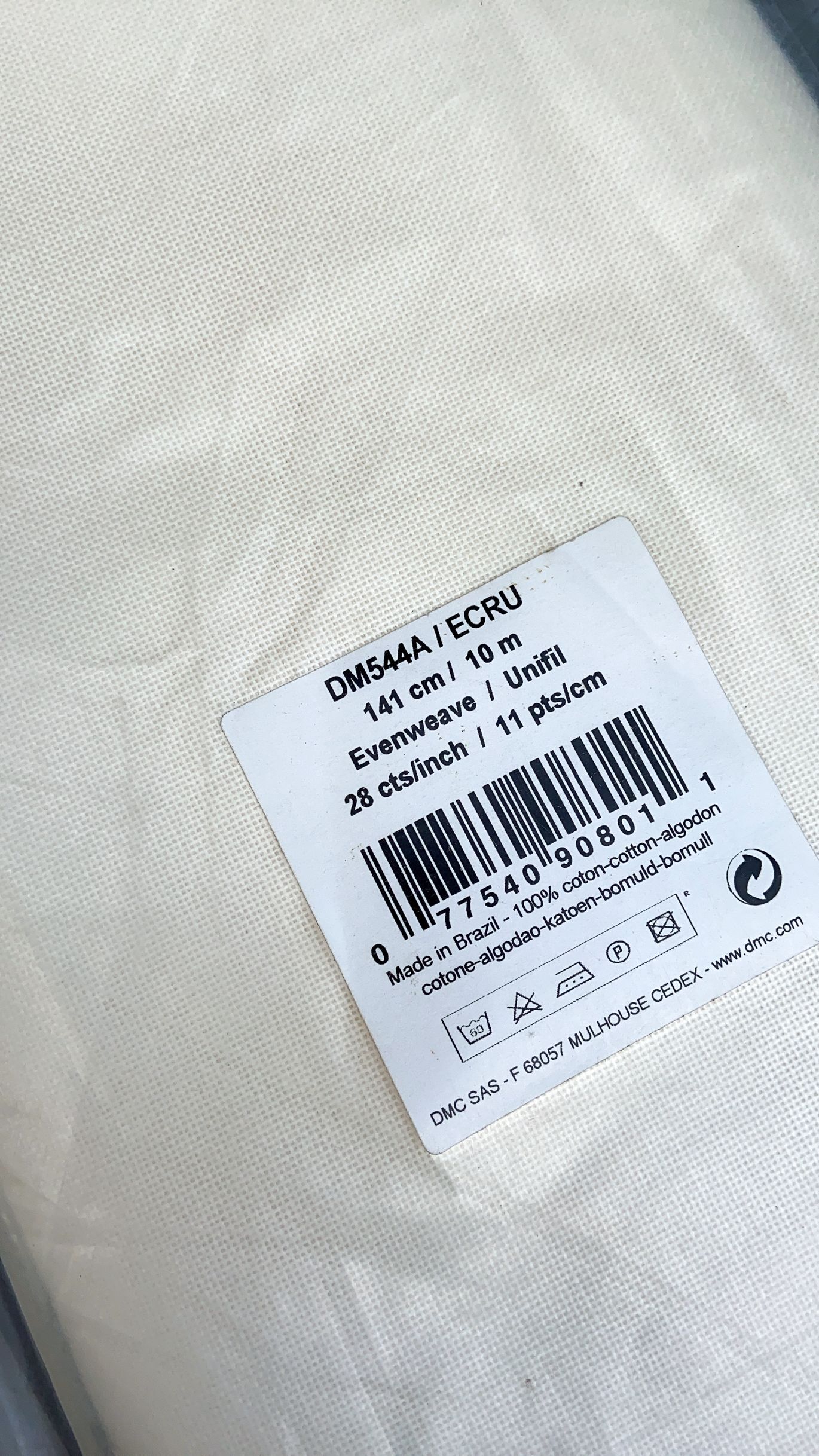 Hh dmc stoff/aida lager broderi stoff 28ct/25ct farger stoff korssting lerret klut hvit farge , 30-30cm,: Hvit