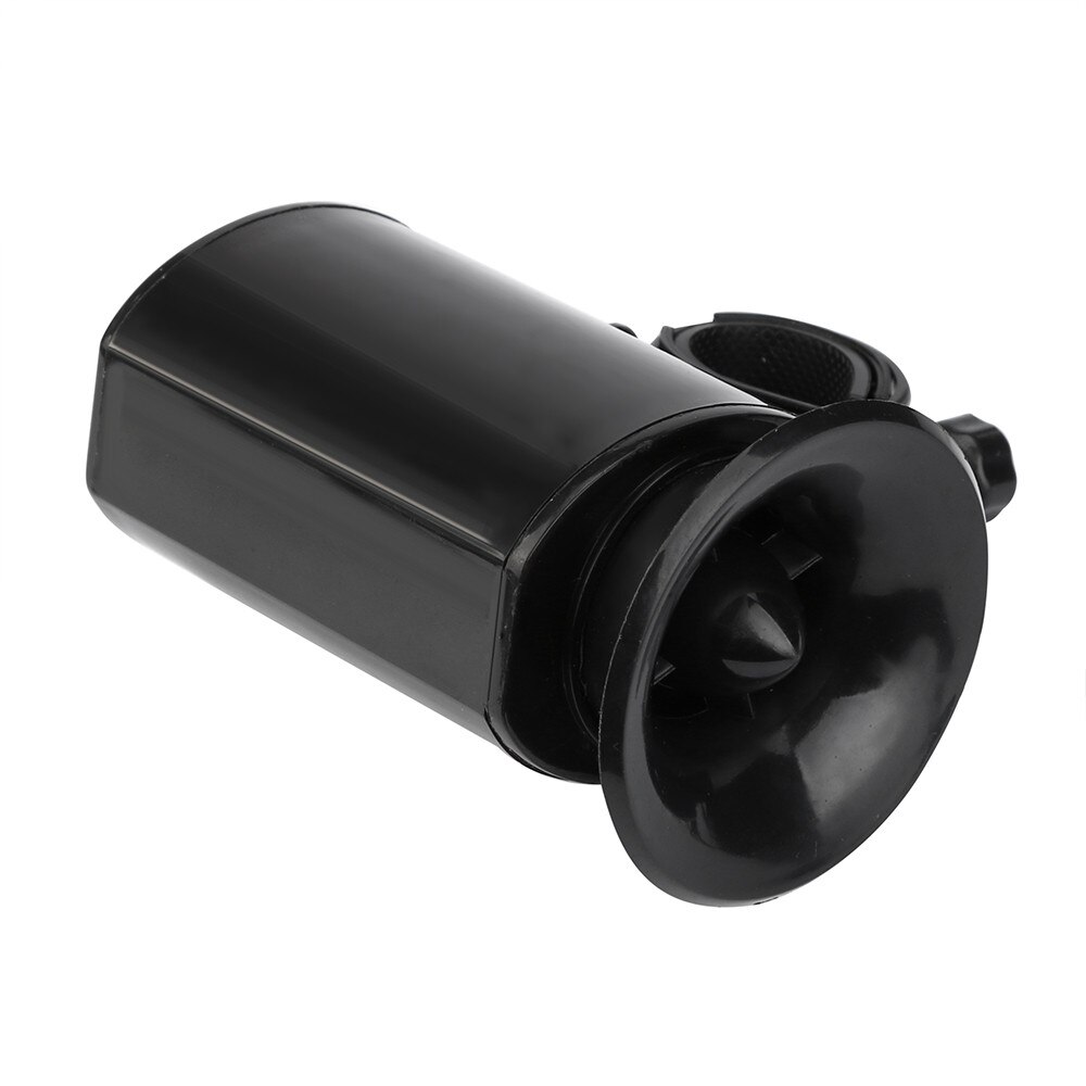 Ultra loud Speaker Black 6 Sounds Alarm Bell Bike Electronic Bicycle Siren Horn waterproof Reinforced with 9V battery plastics