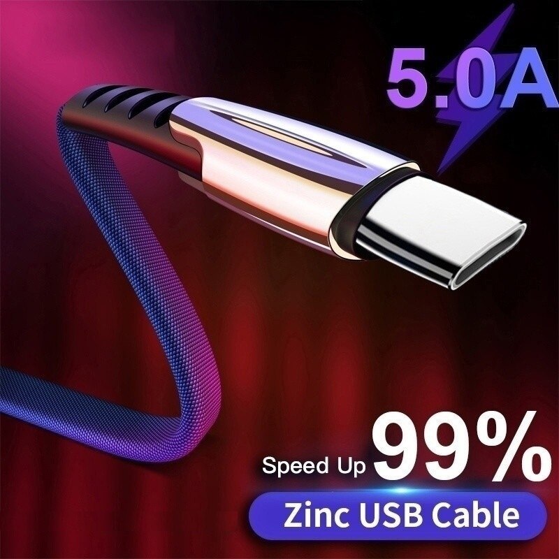 Dual USB QC 3,0 cargador de coche de aleación de Zinc trenzado tipo-c Cable para Huawei Y5P Y6P Y7P P40 Lite P Smart Honor 9S 9A 30 20 Pro