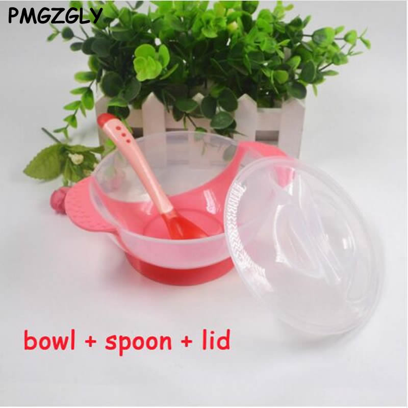 Baby Geschirr einstellen freundlicher Geschirr Baby Lernen Gerichte Fütterung Schüssel Löffel temperatur gabel weihnachten Lebensmittel Schüssel