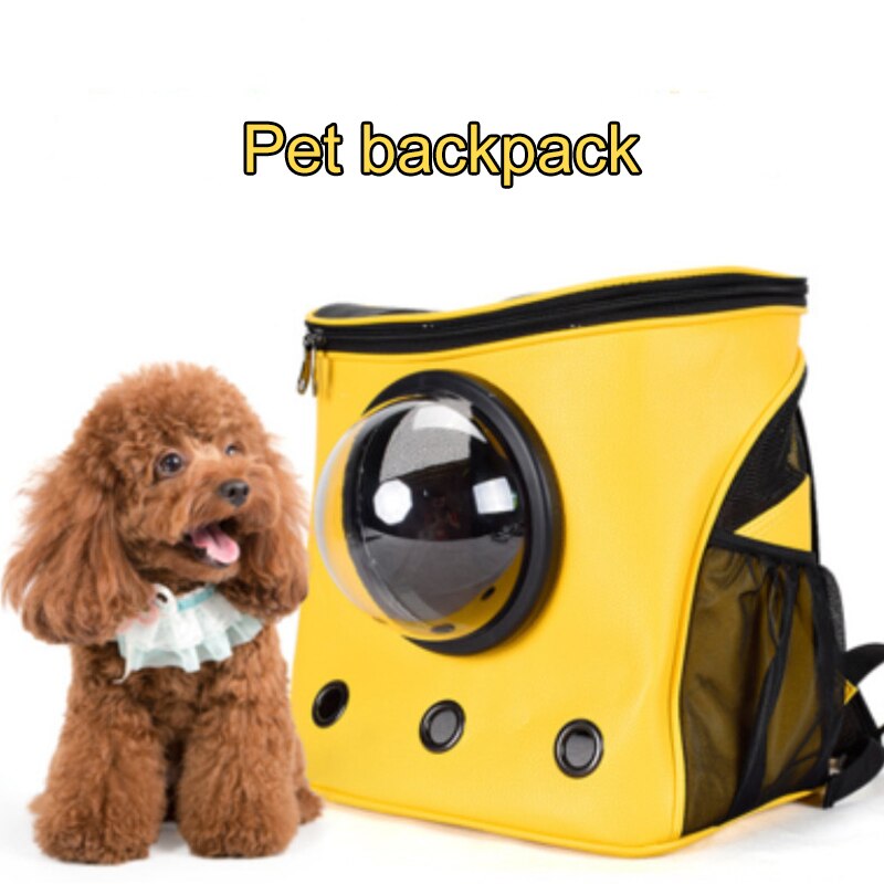 Przenośny kot przewoźnik kapsułka astronauta torba dla psa plecak oddychająca zwierzęta torba na szczeniaczki duża przestrzeń klatka bańka artykuły dla zwierząt
