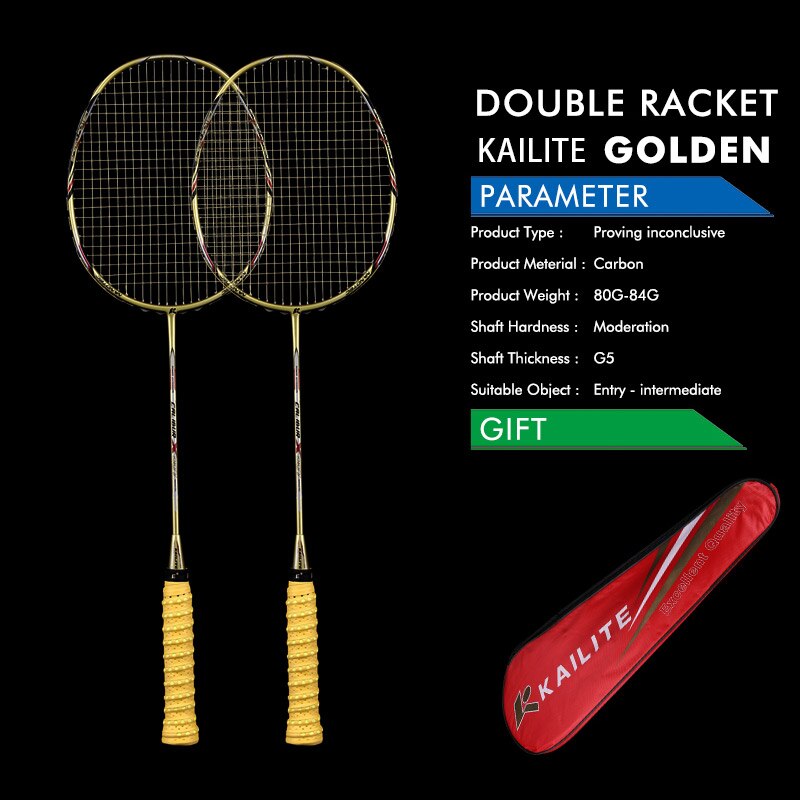 2 Pieces 4U G5 80g Carbon Fiber Badminton Racket Carbon Badminton Racquet 22-28 LBS: C9