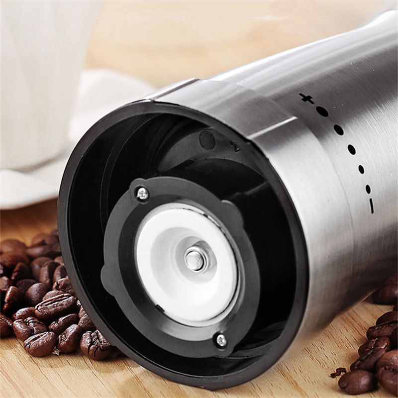 USB Rechargeable Coffee Grinder Electric Stainless Steel Adjustable Hand Grinder Coffee Machine Coffee Bean Grinders Kitchen Too