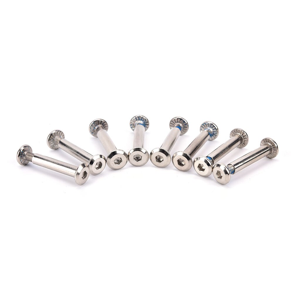 8Pcs/set Roller Skates Parts Axle Male And Female Screws For Child Kid Or Adult Free Skating Inline Skates