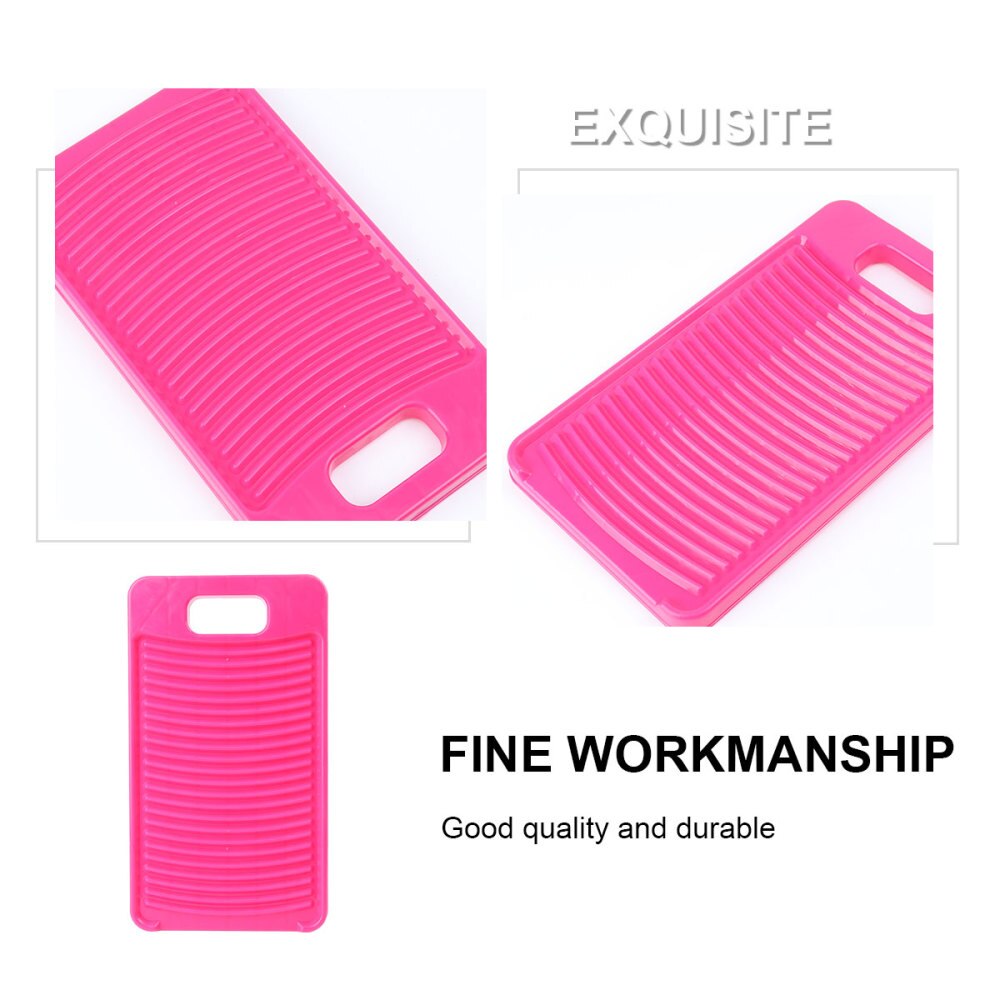 Non-slip Washing Washboard Plastic Home Washing Scrubbing Board Laundry Washboard for Home (Blue)