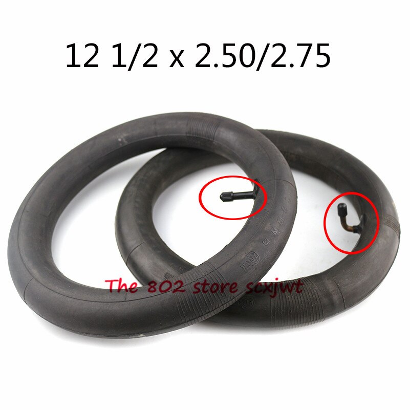 Newest 2 pcs 12 1/2X2.50 2.75"butyl inner tube pocket Bike Scooter Moped 49CC Rear/front Tire Inner tube 12 1/2*2.50/2.75