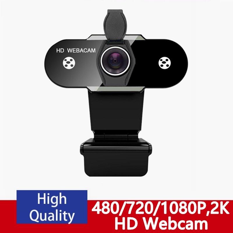 Webcam Full Hd 2K/1080P/720P/480P Video Web Cam Autofocus met Microfoon Usb Webcam 1080P Web Camera Voor Pc Desktop Laptop