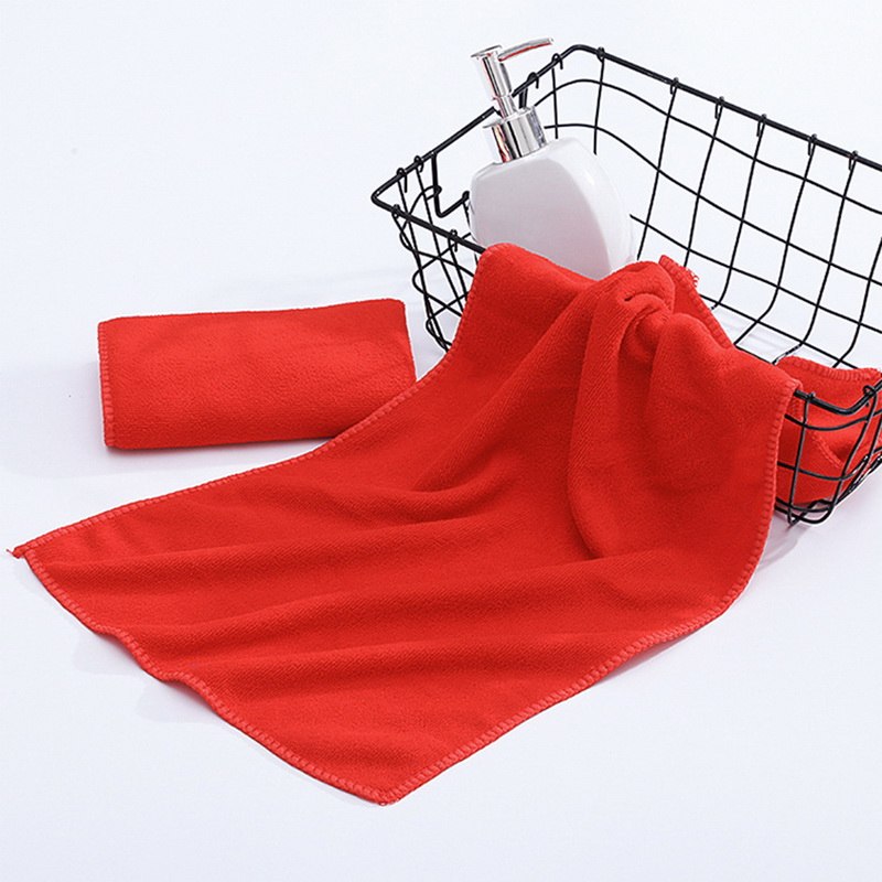 DIDIHOU 30x70cm petit Polyester absorbant petite serviette en microfibre serviette de bain à séchage rapide salle de bain serviettes de cuisine fournitures: 6