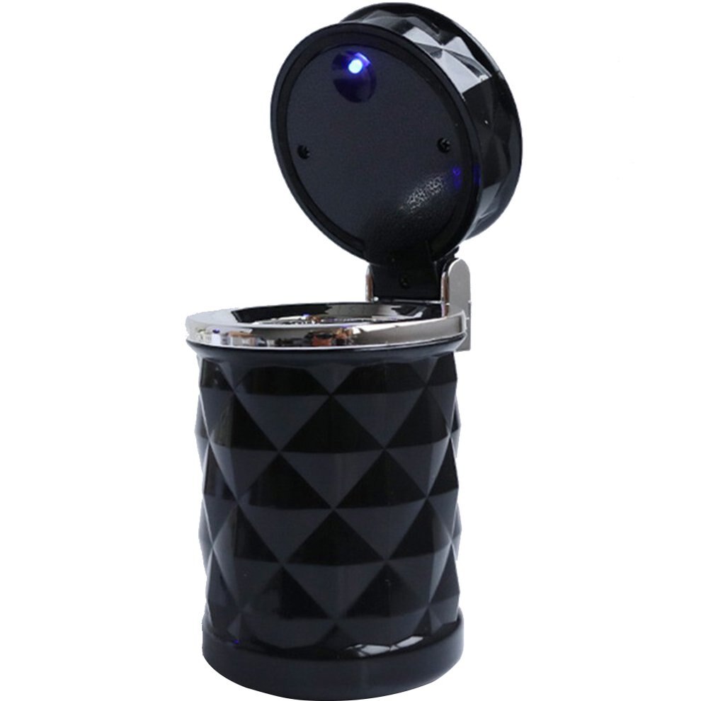 Auto-asbak met diamantslijpsel, auto-asbak met led-verlichting