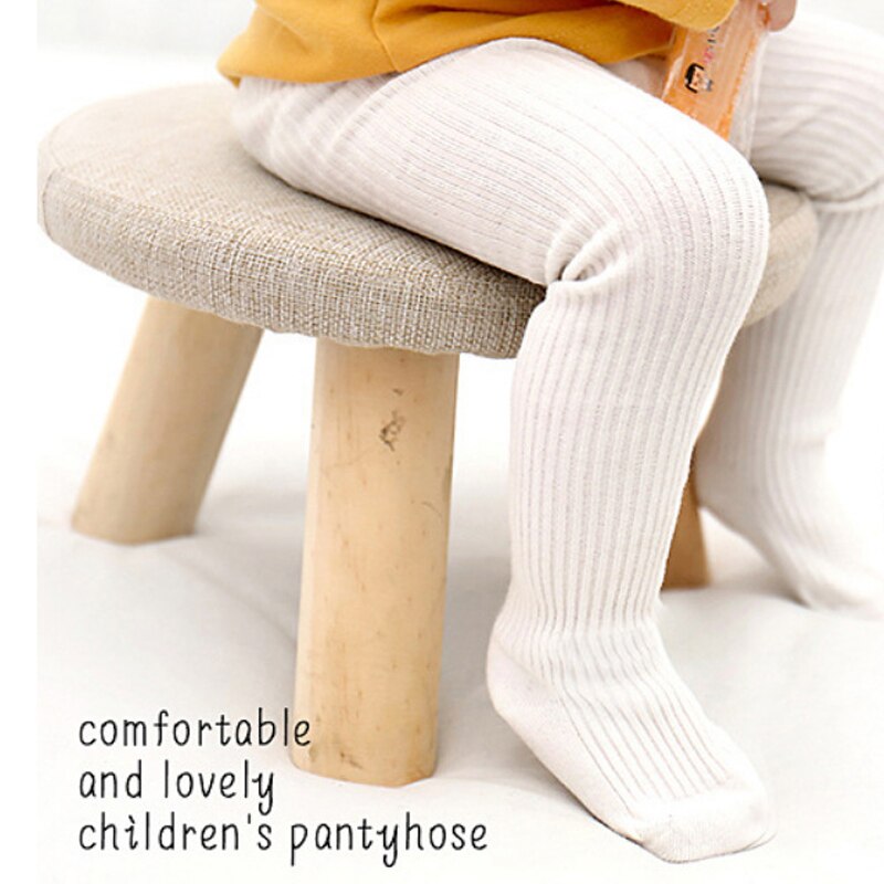 Lente Herfst Dubbele Naald Baby Panty Warme Gebreide Katoenen Baby Meisje Jongen Panty Effen Kleur Baby Peuter Panty