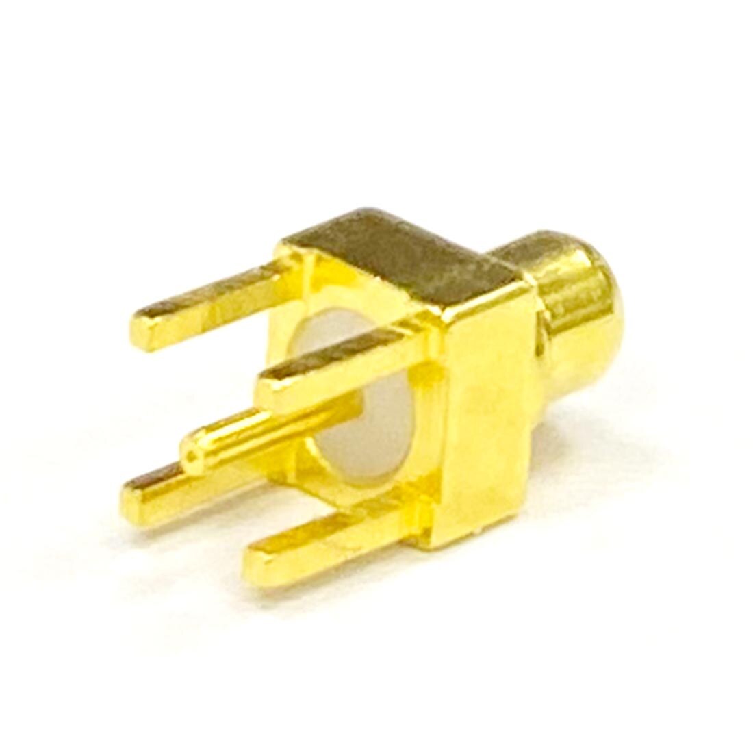 1Pc Mmcx Male Plug Rf Coax Converter Connector Pcb Mount Met Soldeer Bericht Straight Verguld