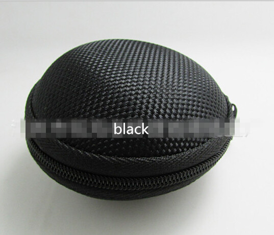 Monedero redondo de almacenamiento rígido para auriculares, auriculares, tarjetas SD, TF, mini bolsa V1711